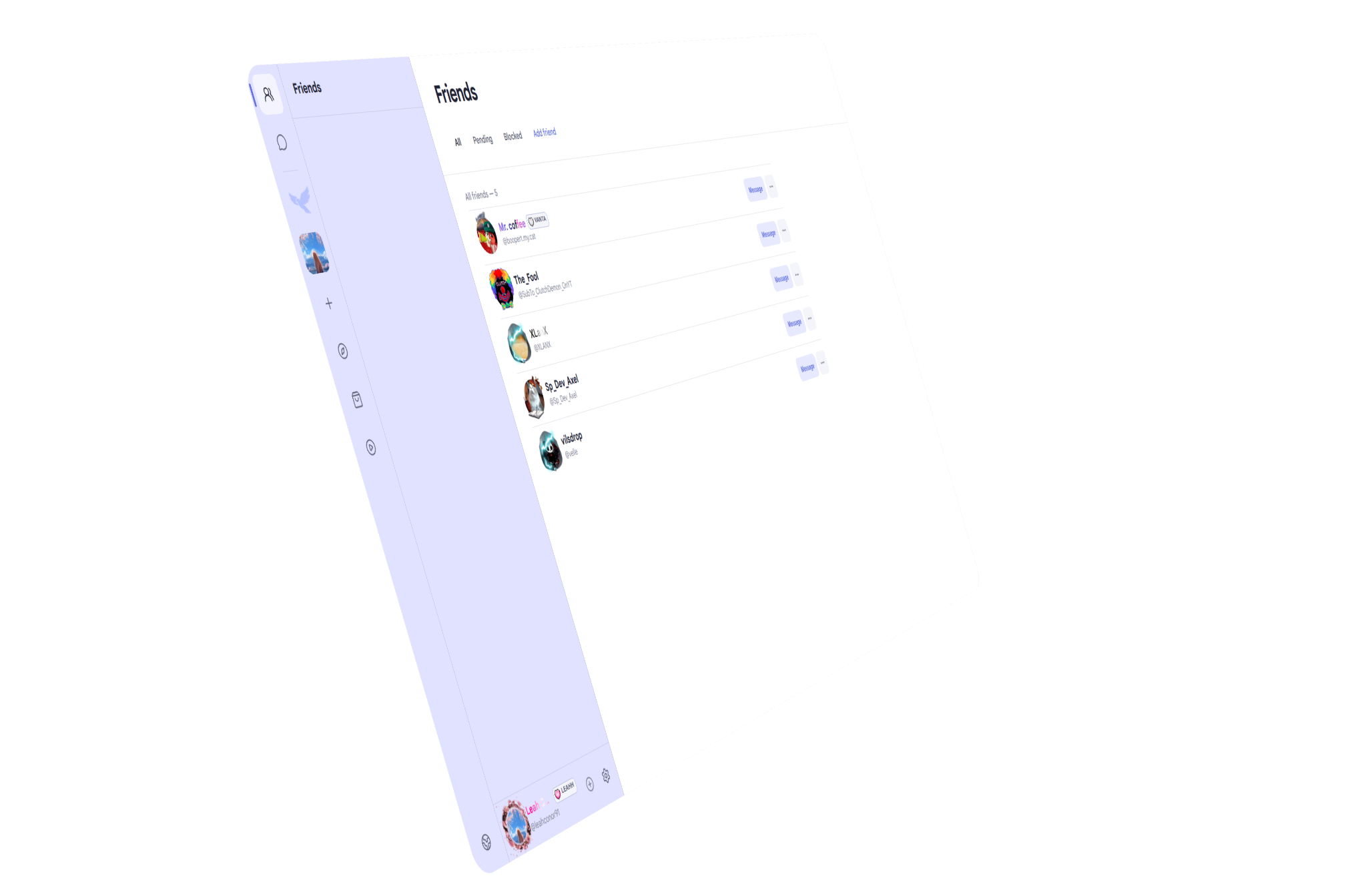 Chirp Chat interface